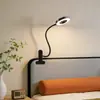 Lámpara de Mesita de Noche, Lámpara de Lectura, Lámpara de Escritorio con Pinza, Lámpara de Trabajo, Luz Nocturna LED para Dormitorio, Lámpara de Protección Ocular para Leer en el Teléfono por la Noche