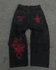 Estilo Americano Nicho Vintage Lavado Viejo Sentido de Diseño Bolsillo Herramienta Moda Marca Apilamiento Sentido Pantalones de Mezclilla Rectos de Pierna Ancha