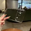 Capa de Celular Acrílica com Lente Protetora Transparente para iPhone 18 Pro Max Apple 17 Capa de Proteção Integral contra Quedas