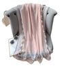 Nueva bufanda larga con estampado de lunares de algodón y lino, ideal para viajes, chal grande, venta al por mayor