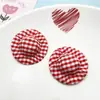 Nuevo Tela de Sombrero a Cuadros Rojos y Negros Joyería Accesorios Material para Manualidades Mayorista Juguetes Accesorios para Muñecas Venta al por Mayor en Stock
