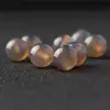 7a Ágata Cinza Natural Contas Soltas Semi-acabadas DIY Acessórios para Joias Artesanais de Cristal Material Contas Cinzas Atacado