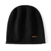 Gorro 100% Cachemir Puro para Mujer Otoño e Invierno Nuevo Casual Más Fácil de Combinar Gorro Cálido de Cachemir Tejido