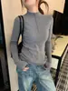 Top Base de Terciopelo Andy de Cuello Medio Alto para Mujer Otoño/Invierno Tejido sin Costuras de una Sola Pieza Suéter Nuevo Estilo Top Interior