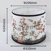 Lámpara de mesa de pintura de paisaje pantalla de lámpara suministro de fábrica accesorios de iluminación pantalla de tela removible pantalla de lámpara de mesa pantalla de lona pantalla de lámpara de pie
