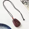 Collar Tradicional de Cuentas de Incienso para Mujer, Una Pieza con Colgante Tallado de Zorro y Etiqueta de Incienso, Adecuado para Reventa