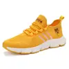 Sapatos Plus Size Transfronteiriços Dezessete Pares Sola de Pipoca Sapatos Masculinos Malha Respirável Versátil Casual Esportivos Flyknit