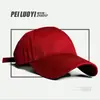 Gorra de béisbol estilo americano con visera rígida para cara de cabeza grande, que hace la cara pequeña, gorra de color liso estilo coreano para mujer, gorra con visera de ala ancha para hombre, casual