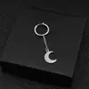 Pendientes de luna de acero inoxidable para grupo juvenil a prueba de balas transfronterizo Zheng tin para hombre y mujer joyería al por mayor