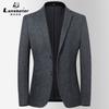Laishbert Otoño e Invierno Nuevo Traje de Lana Traje Casual para Hombre Traje Pequeño para Jóvenes Tendencia Slim Top Individual