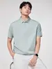 [Modal] Camisa Polo Transpirable de Tacto Frío sin Costuras de Manga Corta para Hombre 2026 Verano Top de Seda de Hielo de Alta Gama