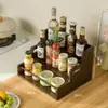 Estilo Medieval Escalera Estante de Almacenamiento Multiusos para Condimentos Estante Multifuncional para Frascos y Botellas de Condimentos en Encimera de Cocina