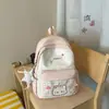 Mochila Escolar Leve de Alto Aparência 2026 Novo Modelo para Alunos do Ensino Fundamental e Médio, Mochila Desenho Animado Fofa para Meninas, Mochila Pequena de Viagem