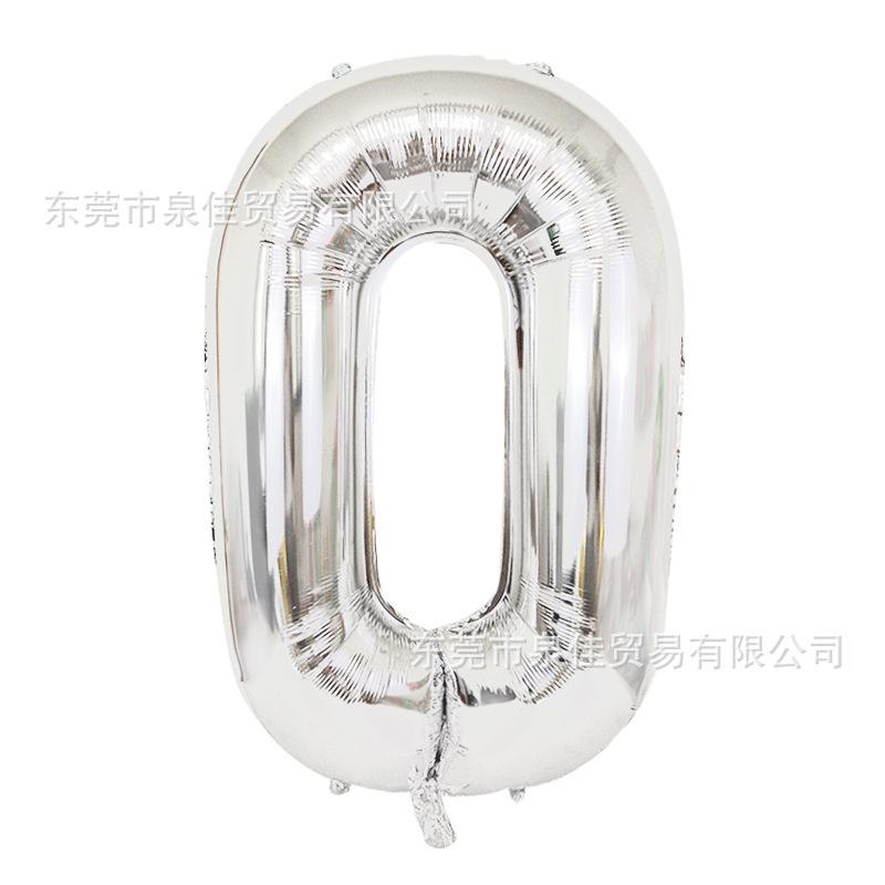 SKU-11-40寸 银色数字 0
