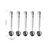 Clip sellador de cuchara de café de acero inoxidable transfronterizo, juego de clip para bolsa de snacks con clip medidor, clip de pinza de nariz puntiaguda en forma de T