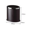 Lixeira de Couro Oval de Grande Capacidade com Injeção Direta para Casa, Hotel, Banheiro, Quarto, Balde Dupla Camada para Quarto