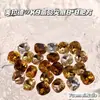 Pedras de Strass de Cristal K9 de Alta Qualidade, Cor Café Maillard, Pedras de Strass Quadradas Pontudas de 8mm com Fundo Pontiagudo, Decorações para Nail Art Quentes e Vendidas Transfronteiriças