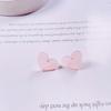 Colorido Cuadrado Corazón Redondo Acrílico Colgante Anillo Aguja de Acero Aretes Aguja para la Oreja Colgante Joyería DIY Accesorios para la Cabeza
