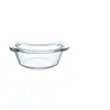 Tazón de Vidrio Resistente al Calor con Tapa, Tazón para Sopa, Plato para Microondas, Tazón Transparente para Ensalada, Tazón Doméstico de Doble Asa para Huevo al Vapor, Tazón para Fideos Instantáneos