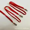 Cuerda hueca de 1 cm clip de metal cordón para tarjeta de identificación cuerda para insignia etiqueta de fábrica cordón para permiso de trabajo cuerda para colgar tarjeta de exposición