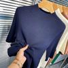 Suéter Delgado de Punto de Cuello Alto para Primavera y Otoño, de Manga Media, Nuevo Otoño, Ajuste Cinco, Ajustado, Estilo Occidental, Top de Manga Media