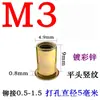 Tuercas remachables galvanizadas, tuercas de zinc con recubrimiento de color y cabeza plana con nervaduras verticales, tuercas de cabeza redonda con superficie moleteada, M3-M12, cabeza redonda, a prueba de óxido, y diseñadas para un apriete manual fuerte
