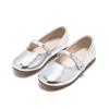 BR2306 Sapatos Infantis Novo Verão Boca Rasa Sapatos de Couro Simples Meninas Retro Soft-soled Princesa Sapatos