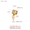 Broche de Colgante Chapado en Oro de Cobre Puro, Broche para Colgante de Jade, Broche Chapado en Oro de 18 Quilates, Broche para Colgante de Jade, Broche de Plata, Accesorios de Broches para Collares