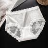 Ropa Interior Sexy de Encaje con Aberturas para Mujer 10A Antibacterial Entrepierna de Seda Cuidado Shorts Calzones de Satén Ligeros y Transpirables