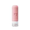 Frasco de silicone vazio para shampoo e gel de banho, ideal para viagem. Dispensador de cosméticos portátil com design de desenho animado.