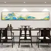 El corazón tiene montañas y mares, tranquilo y sin contender, caligrafía y pintura de paisajes, pintura colgante de sala de té estilo antiguo de la familia Song, pintura decorativa de sala de estudio de invitados, sala de estar, oficina