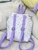 Mochila Nueva Estilo Francés Encaje Floral Suave Adorno Estilo Hada Suave y Linda Estilo Crema, Mochila Fresca y Versátil para el Trabajo