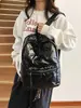 Mochila para Mulheres 2025 Novo Estilo Bolsa Acolchoada de Algodão Mochila de Viagem Estilo Coreano Grande Capacidade Mochila para Trabalho/Estudo