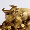 Adorno de Vaca de Cobre Puro Vaca del Zodiaco Vaca Acostada Búfalo de Agua Sala de Estar Hogar Feng Shui Decoración Casa Adosada Toro de Bolsa de Valores Adorno