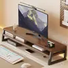 Suporte para monitor de computador, prateleira de armazenamento de mesa, ferramenta de modificação de display de mesa, suporte com base estendida para a mesa