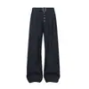 Pantalones de Traje Anchos de Raya Vertical Estilo Retro Japonés Transfronterizos para Hombre Primavera Otoño Multibotón Plisados Sueltos Caída Larga Casuales