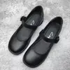 Piel Suave Suela Suave, No Cansan después de Estar de Pie Mucho Tiempo, Zapatos Planos de Piel con Hebilla de Una Línea, Zapatos de Trabajo, Zapatos de Trabajo Negros para Mujer, Zapatos Planos KFC, Zapatos para Mujer