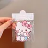 Acessório de cabelo fofo de fita mágica infantil em desenho animado para meninas, adesivos para franja Hello Kitty e My Melody, presilhas laterais que não danificam o cabelo