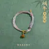 Pulseira de Alta Qualidade Estilo Zongzi 2026 Nova para o Festival do Barco-Dragão, Pulseira de Fio Colorido Estilo Xizang com Pingente de Paz, Corda de Mão Estilo Étnico