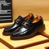 Designer de couro genuíno polido à mão sapatos masculinos mocassins casuais de negócios preguiçosos britânicos preguiçosos slip-on sapatos de terno de couro