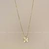 Collar de mujer de trébol de cuatro hojas de piedra ojo de gato nueva temporada 2024 sentido de alta gama tendencia moda temperamento joyería de circonitas incrustadas