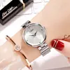 Relógio feminino GEDI com pulseira de aço, relógio feminino transfronteiriço fashion, relógio feminino moderno e único, atacado de fabricante