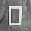 Marco de Fotos de Flores Secas Cuadrado Blanco Retro Estilo Europeo Decoración de Atmósfera de Madera para Hogar y Estancia Accesorios para Posar en Fotografía