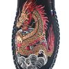 Tótem de Dragón 2024 Nuevo Estilo Chino Zapatos de Tela del Viejo Pekín Zapatos Individuales para Hombre Zapatos Casuales Bordados Zapatos de Conductor para Salir Transpirables