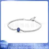 Pulsera Pandora de Plata de Ley S925 Cuentas de Plata Accesorios de Cuentas de Plata DIY Halo Brillante Pulsera Tenis de Amor