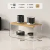 Estante de Almacenamiento, Lindo Estante de Organización para el Hogar, Estante de Barra, Portavasos Qihang Multicapa, Estante de Almacenamiento de Escritorio para Vasos, Portavasos de Acrílico