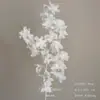 Flores Artificiais Brancas para Decoração de Casamento, Flores de Seda, Ornamentos de Flores Artificiais, Arte Floral Seca, Materiais de Rosa, Arranjo de Flores para Corredor, Arranjo de Parede e Chão