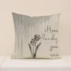 Nueva Funda de Almohada Floral Retro de Amazon Poliéster Versátil Cojín de Asiento para Interiores Decorativo para Sala de Estar Cojín de Sofá