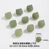 Li Tianran Pulsera de Cuentas de Jade Hetian León Accesorios DIY Cabeza de León Tallada a Mano Cuentas de Agujero Pasante Individual