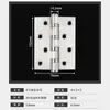 Bisagra de Piano de Apertura Plana de Acero Inoxidable Puerta de Madera Hoja Suelta Plegable Engrosada Bisagra Pesada 204 Silenciosa 304 Accesorios de Ferretería